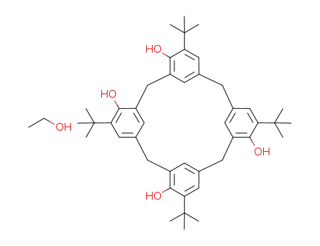 5,11,17,23-tetratert-butyl-4,12,16,24-tetrahydroxycalix[4]arene ethanol complex