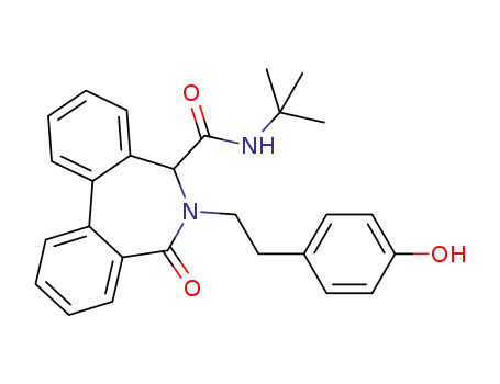 N-tert-butyl-6-(4-hydroxyphenethyl)-7-oxo-6,7-dihydro-5H-dibenzo[c,e]azepine-5-carboxamide