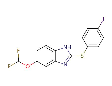5-(difluoromethoxy)-2-[(4-iodophenyl)sulfanyl]-1H-benzimidazole