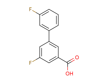 Molecular Structure of 1214352-53-0 (3-(3-Fluorophenyl)-5-fluorobenzoic acid)