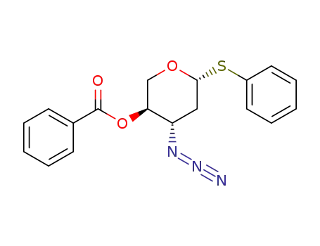 phenyl-4-O-benzoyl-3-deoxy-3-azido-2-deoxy-thio-β-L-xylopyranose
