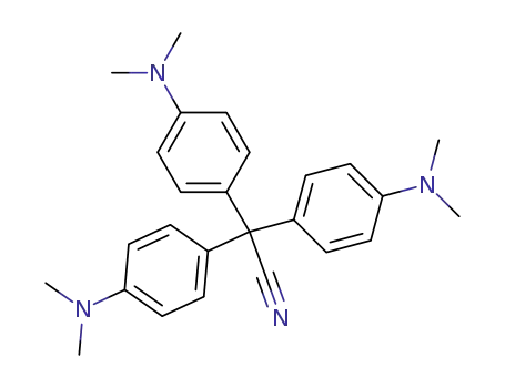 Molecular Structure of 4439-06-9 (4-(N,N-DIMETHYLAMINO)-A,A-BIS[4-(DIMETHYL AMINO)PHENYL]-BENZENE ACETONITRILE)