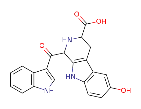 6-hydroxy-1-(1H-indole-3-carbonyl)-2,3,4,9-tetrahydro-1H-pyrido[3,4-b]indole-3-carboxylic acid
