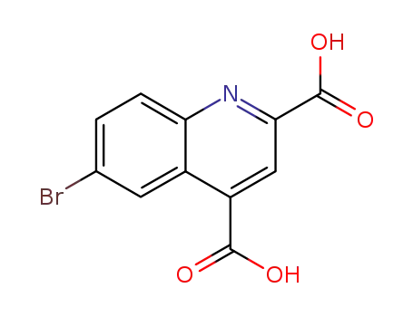Molecular Structure of 250641-14-6 (6-BroMoquinoline-2,4-dicarboxylic acid)