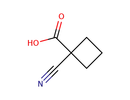Molecular Structure of 30491-91-9 (1-cyanocyclobutanecarboxylic acid)