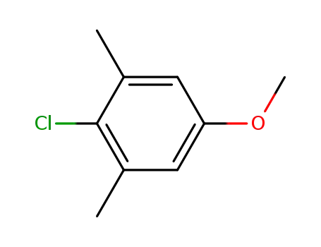 Molecular Structure of 6981-15-3 (2-chloro-5-methoxy-1,3-dimethylbenzene)