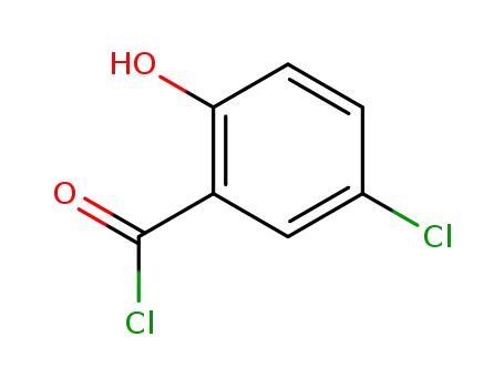 Molecular Structure of 15216-81-6 (Benzoyl chloride, 5-chloro-2-hydroxy-)
