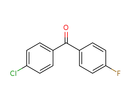 Molecular Structure of 2069-48-9 (4-chloro-4'-fluorobenzophenone)