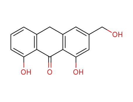 1,8-dihydroxy-3-(hydroxymethyl)-9(10H)-anthracenone
