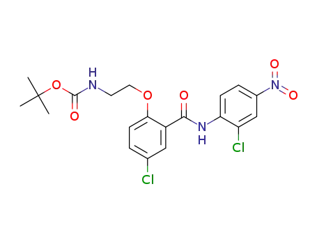 {2-[4-chloro-2-(2-chloro-4-nitro-phenylcarbamoyl)-phenoxy]-ethyl}-carbamic acid tert-butyl ester