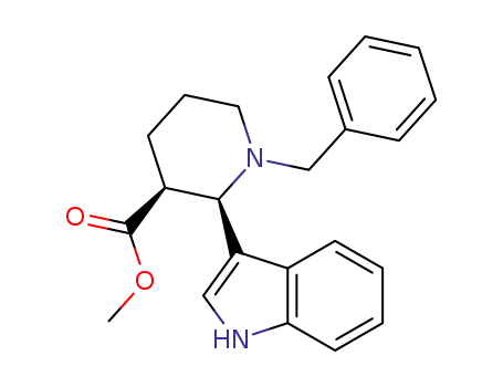 methyl (2SR,3RS)-1-benzyl-2-(indol-3-yl)piperidine-3-carboxylate