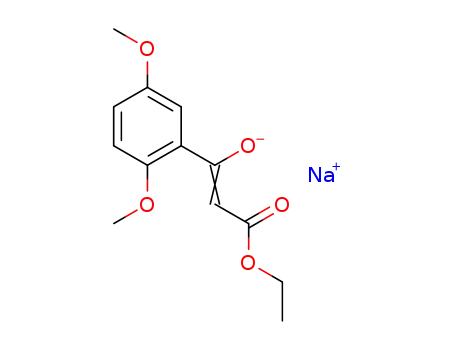 sodium 1-(2,5-dimethoxyphenyl)-3-ethoxy-3-oxoprop-1-en-1-olate
