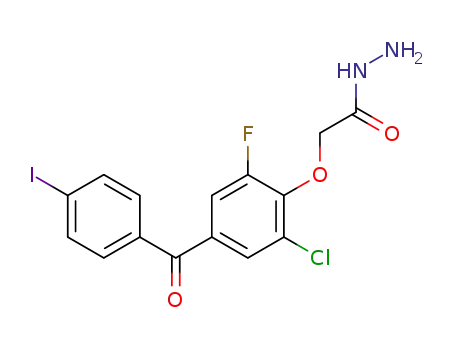 2-[4-(4-iodobenzoyl)-2-chloro-6-fluorophenoxy]acethydrazide
