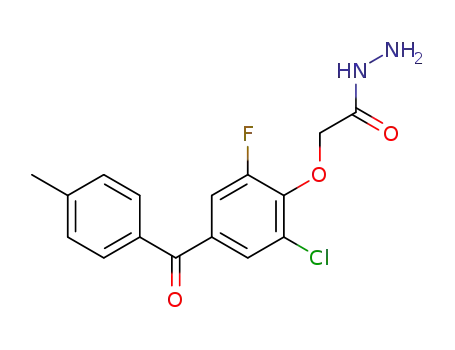 2-[4-(4-methylbenzoyl)-2-chloro-6-fluorophenoxy]acethydrazide