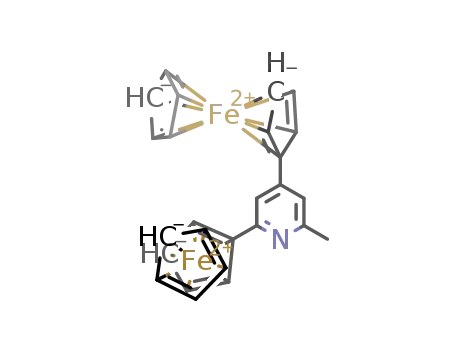 2-methyl-4,6-bisferrocenyl pyridine