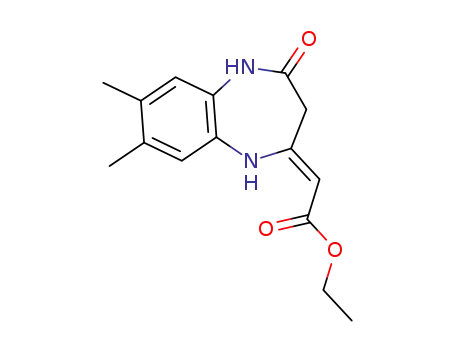 2-[(Z)-ethoxycarbonylmethylene]-7,8-dimethyl-4-oxo-2,3,4,5-tetrahydro-1H-1,5-benzodiazepine