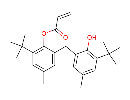 2-(2-hydroxy-3-tert-butyl-5-methylbenzyl)-4-methyl-6-tert-butylphenyl acrylate