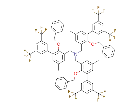 tris[(2-(benzyloxy)-3-(3',5'-bis(trifluoromethyl)phenyl)-5-methyl)benzyl]amine