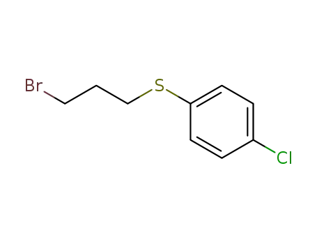 Molecular Structure of 27983-06-8 (Benzene, 1-chloro-4-[(3-bromopropyl)thio]-)