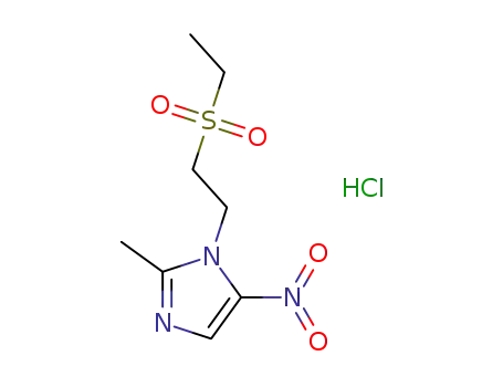 1-(2-ethylsulfonylethyl)-2-methyl-5-nitro-imidazolium chloride