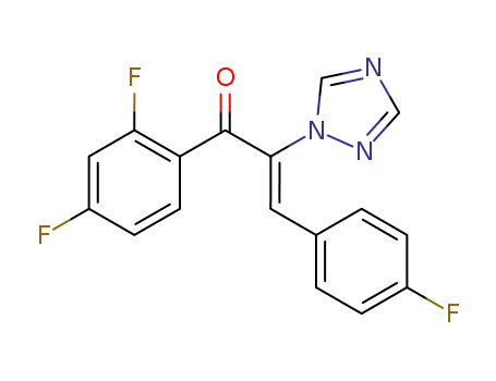 (Z)-1-(2,4-difluorophenyl)-3-(4-fluorophenyl)-2-(1H-1,2,4-triazol-1-yl)prop-2-en-1-one