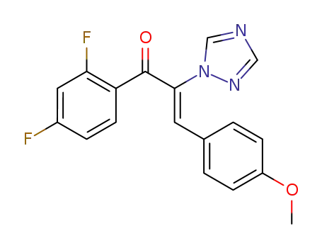 (Z)-1-(2,4-difluorophenyl)-3-(4-methoxyphenyl)-2-(1H-1,2,4-triazol-1-yl)prop-2-en-1-one