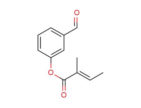 (E)-3-formylphenyl 2-methylbut-2-enoate