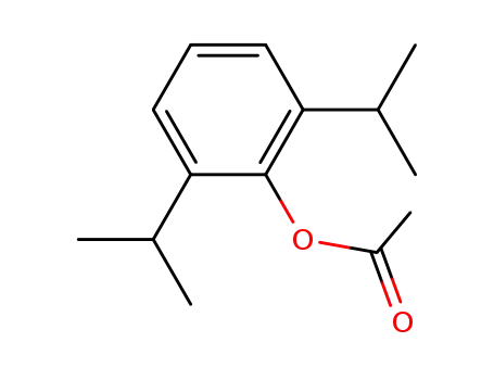 Molecular Structure of 28000-66-0 (Phenol, 2,6-bis(1-methylethyl)-, acetate)