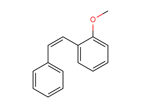 Molecular Structure of 1898-14-2 (Benzene, 1-methoxy-2-(2-phenylethenyl)-, (Z)-)