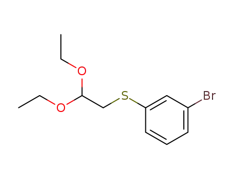 Molecular Structure of 17347-29-4 (Benzene, 1-bromo-3-[(2,2-diethoxyethyl)thio]-)