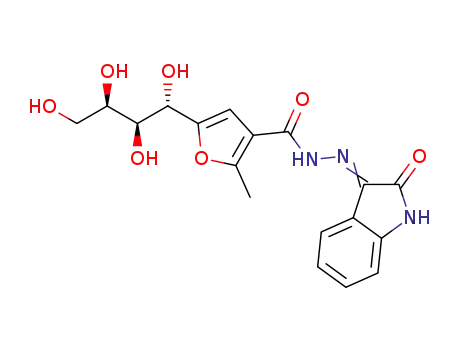 5-(1',2',3',4'-tetrahydroxybutyl)-2-methyl-N-(2-oxoindolin-3-ylidene)furan-3-carbohydrazide