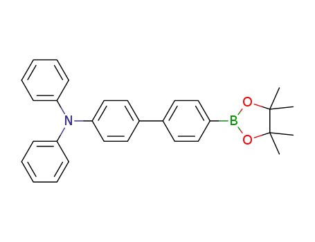 Molecular Structure of 675571-82-1 ([1,1'-Biphenyl]-4-amine,
N,N-diphenyl-4'-(4,4,5,5-tetramethyl-1,3,2-dioxaborolan-2-yl)-)