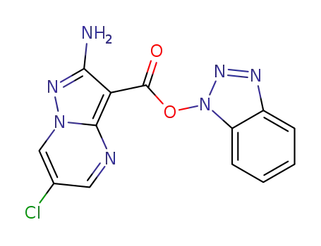 1H-benzo[d][1,2,3]triazol-1-yl 2-amino-6-chloropyrazolo[1,5-a]pyrimidine-3-carboxylate