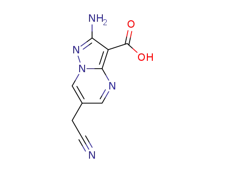 2-amino-6-(cyanomethyl)-pyrazolo[1,5-a]pyrimidine-3-carboxylic acid