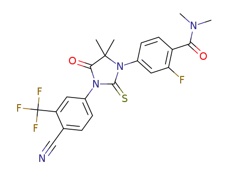 4-(3-(4-cyano-3-(trifluoromethyl)phenyl)-5,5-dimethyl-4-oxo-2-thioxoimidazolidin-1-yl)-2-fluoro-N,N-dimethylbenzamide