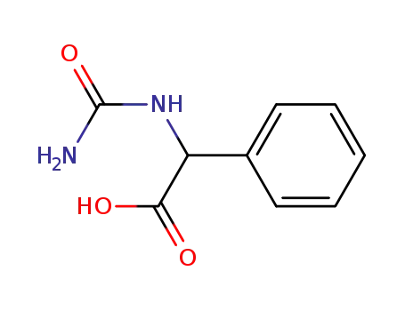 Molecular Structure of 82264-50-4 ([(AMINOCARBONYL)AMINO](PHENYL)ACETIC ACID)