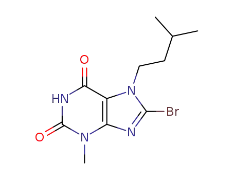 8-bromo-7-isopentyl-3-methyl-1H-purine-2,6(3H,7H)-dione