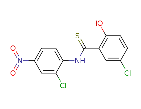 5-chloro-N-(2-chloro-4-nitrophenyl)-2-hydroxybenzenecarbothioamide