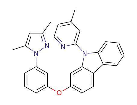 2-(3-(3,5-dimethyl-1H-pyrazol-1-yl)phenoxy)-9-(4-methylpyridin-2-yl)-9H-carbazole
