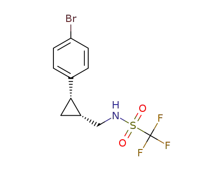 N-((2-(4-bromophenyl)cyclopropyl)methyl)-1,1,1-trifluoromethanesulfonamide