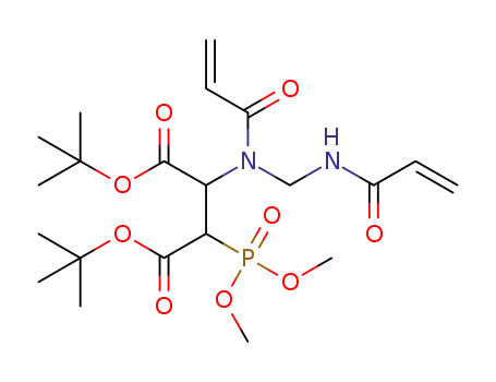 di-tert-butyl 2-[acryloyl(acryloylaminomethyl)amino]-3-(dimethyphosphono)succinate