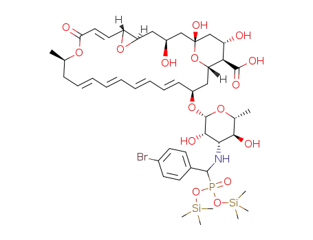 3'-N-{[bis(trimethylsilyloxy)phosphinoyl](4-bromophenyl)methyl}pimaricin