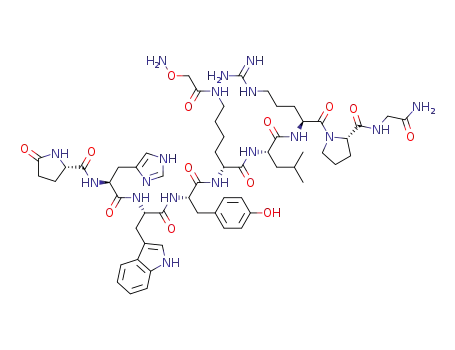 Pyr-His-Trp-Tyr-D-Lys(NH2-O-CH2-CO-)Leu-Arg-Pro-Gly-NH2