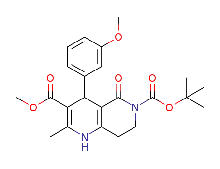 6-tert-butyl 3-methyl 4-(3-methoxyphenyl)-7,8-dihydro-2-methyl-5-oxo-1,6-naphthy-ridine-3,6(1H,4H,5H)-dicarboxylate