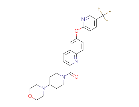 [4-(morpholin-4-yl)piperidin-1-yl](6-{[5-(trifluoromethyl)pyridin-2-yl]oxy}quinolin-2-yl)methanone