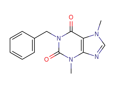Molecular Structure of 55247-90-0 (1H-Purine-2,6-dione, 3,7-dihydro-3,7-dimethyl-1-(phenylmethyl)-)