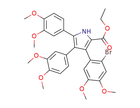 ethyl 3-(2-bromo-4,5-dimethoxyphenyl)-4,5-bis(3,4-dimethoxyphenyl)-1H-pyrrole-2-carboxylate