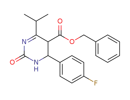 benzyl 6-(4-fluorophenyl)-4-isopropyl-2-oxo-1,2,5,6-tetrahydropyrimidine-5-carboxylate