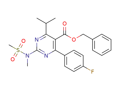 benzyl 4-(4-fluorophenyl)-6-isopropyl-2-(N-methylmethylsulfonamido)pyrimidine-5-carboxylate