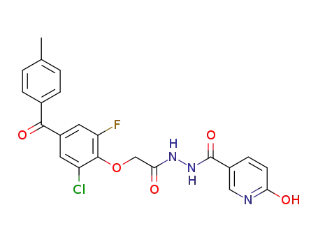 6-hydroxynicotinic acid N'-{2-[2-chloro-6-fluoro-4-(4-methylbenzoyl)phenoxy]acetyl}hydrazide